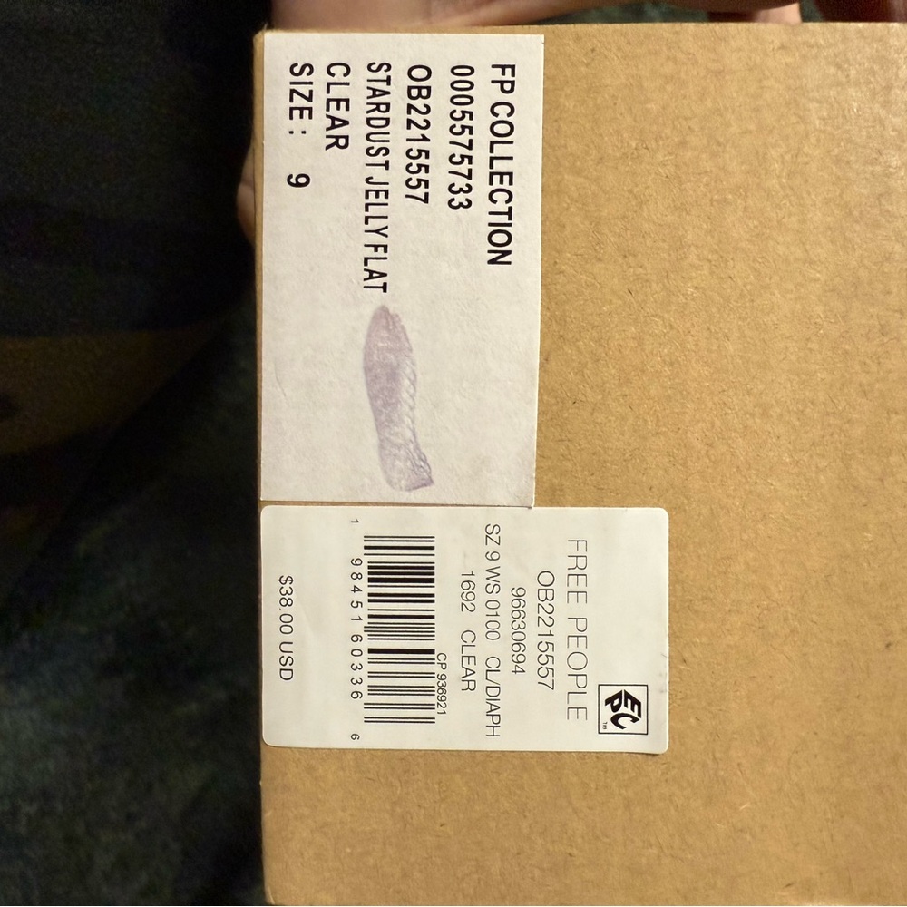 NWT FREE PEOPLE STARDUST JELLY FLATS SIZE 9 - Picture 6 of 6